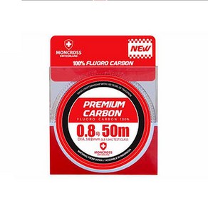 몽크로스 프리미엄 카본 50m 바다 목줄 민물 원줄, 5.0호 50m, 1개