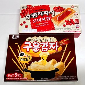 해태 후렌치파이 오미자청 +구운감자 매쉬드 포테이토맛, 135g, 1개