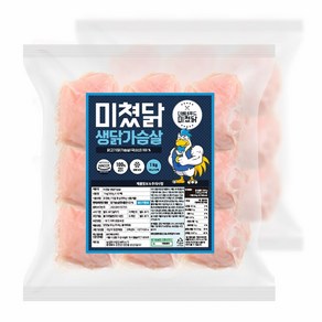 미쳤닭 냉동 생닭가슴살 (100g포장), 30개, 100g