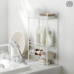 M컴퍼니 욕실선반 무타공 화장실 선반 욕실수납장 화이트 [ET16730CN], 1개