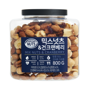 믹스너츠&크랜베리 800g, 1개