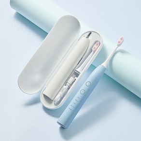 씨앤케어 휴대용 음파 전동칫솔 스마트 브러쉬 장착, 1개, 라이트블루, CP3005