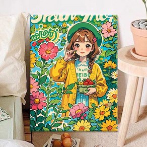 피포페인팅 DIY 명화그리기 유화 그림 그리기 아크릴화 30*40cm, 16타입, 1개