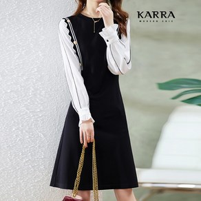 카라 KARRA 웨이브라인스터드원피스 A4S0518