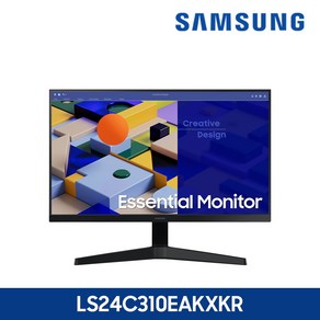 삼성전자 LS24C310EAKXKR (24형모니터/IPS패널/평면/RGB+HDMI/FHD/스피커 없음/HDMI케이블)