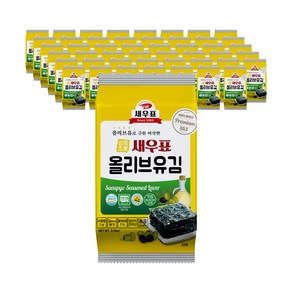 새우표 완도 올리브유 도시락김 5g x 48봉, 4g, 48개