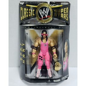 JAKKS Pacific BRET HIT MAN HART - WWF WWE Jakks Classic Supestas Seies 3 Figue NEW, JAKKS Pacific BRET HIT MAN HAR