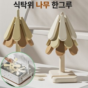 WOODROOT 나무 한그루 실리콘 트리 냄비받침대