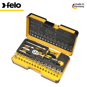 펠로 Felo 1/4인치 소켓비트세트 R-GO XL / 057 836 16, 1개