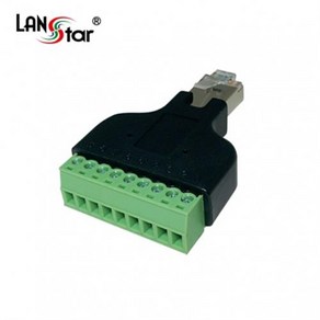 랜스타 RJ45 FTP 터미널 변환 젠더 LS-RJ45FTP-9P, 상세페이지 참조