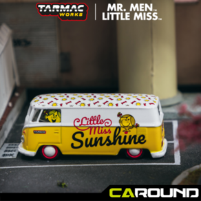 타막웍스 X 슈코 1:64 폭스바겐 타입II (T1) 판넬 밴 - VW Type II (T1) Panel Van Mr. Men Little Miss Little Miss Sunshine