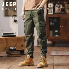 JEEP SPIRIT 지프 스피릿 남성 루즈핏 캐주얼 멀티포켓 카고 팬츠 JP6696+사은품