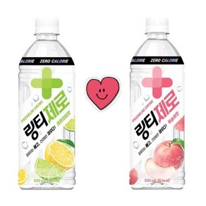 링티 제로 복숭아 레몬 500ml 각12개 총24개 복숭아음료 제로칼로리 노슈가, 1세트