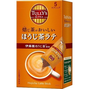 Tullys Coffee 털리스 커피 호우지차 라떼 스틱 파우더 18g 5봉지, 기본, 5개