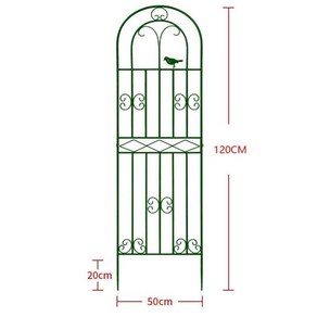 아치 지지대 장미 넝쿨 철제 울타리 가든 식물 화단 꾸미기 대문 펜스 인테리어, 녹색 일반 50x120cm