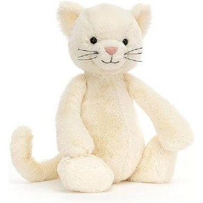 Jellycat 젤리캣 바쉬풀 크림 키티 고양이 수면 애착 인형 31cm, 상품선택, 1개