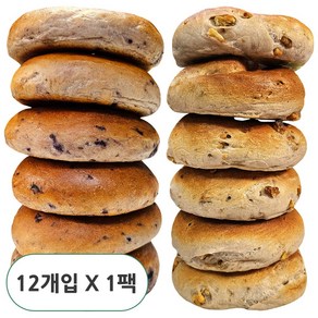 당일생산 DALDA 블루베리 베이글 6개 + 호두 베이글 6개 수제베이글