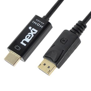 [NEXI] 넥시 DisplayPot 1.2 to HDMI 1.4 케이블 3M [NX-DPHD12-030M] [NX603], 단일 모델명/품번