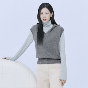 더엣지 24FW 울100 홀가먼트 후드베스트