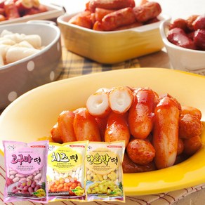 맛정 떡볶이떡 3종(치즈+고구마+단호박) 1kg, 1세트