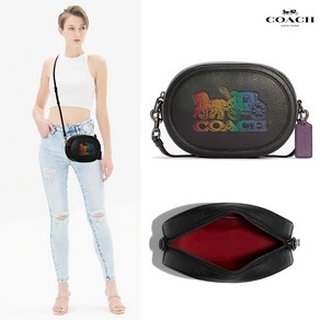 코치 카메라백 레인보우 로고 홀스 & 케리지 C6803 CAMERA BAG