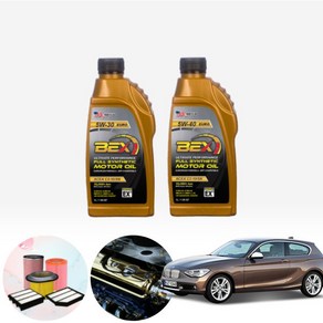 BMW (12-19) 118d F20 (N47) BEX 수입차용 합성엔진오일 필터세트 ONL-011, 차대번호 배송메세지에 입력, 0