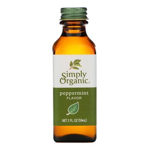 Simply Oganic 페퍼민트 맛 2 fl oz (59 ml) 2팩, 59ml, 1개