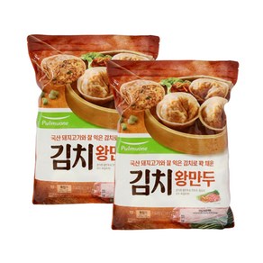 (냉동)[풀무원]김치왕만두1.4kgx2, 1.4kg, 2개