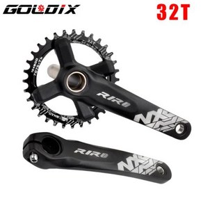 GOLDIX NX 자전거 크랭크셋 104BCD 넓고 좁은 3242T 체인링 단조 크랭크 시마노SRAM 1112 속도 호환 170mm 175mm, 없음