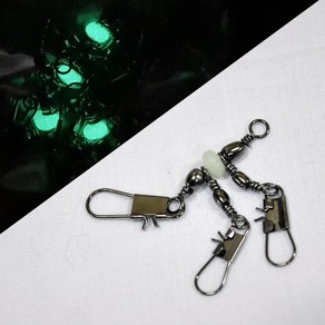 싸다피싱 쭈꾸미 문어채비 갑오징어 스냅도래 스위벨 2단, 1개