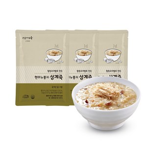 로뎀푸드 서울마님죽 현미누룽지삼계죽 500g 3팩 SET [TG003]