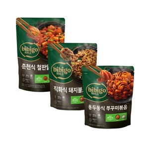 비비고 춘천 철판 닭갈비 700g x1개+돼지불고기 400g x1개+쭈꾸미볶음 355g x1개, 없음