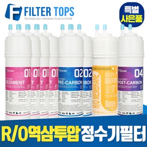 필터탑스 RO멤브레인 역삼투압 정수기 필터 전체 1년 2년