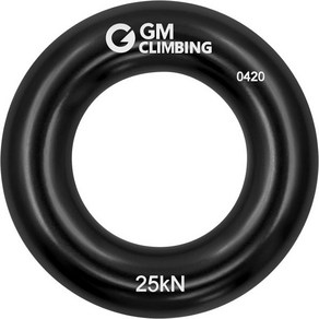 암벽등반 안전고리 클라이밍 추락 GM CLAMING Rappel Ring 25kN 식목사 구조 슬랙라인 해먹, Small Black (1 Pack), Small Black (1 Pack)