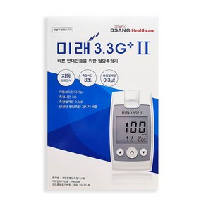 검사용 미래3.3 G플러스 기기 혈당측정기 오상헬스케어 kan*375Zi, 1개