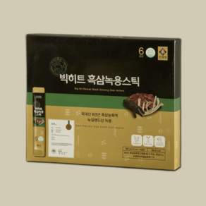 천제명 빅히트 흑삼 녹용 스틱 10ml x 30포+쇼핑백, 1개, 300ml