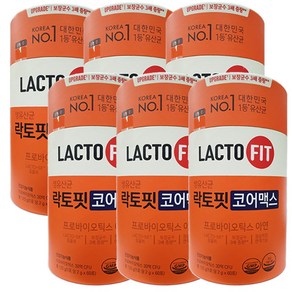 락토핏 종근당건강 생유산균 코어맥스, 120g, 6개