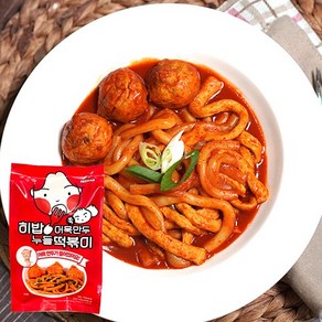 [무료배송]햇마루 히밥 어묵쏙만두 누들떡볶이, 3개, 490g