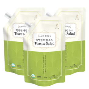 오늘의 즐거움 특별한 마법 키위 토스트 소스, 500g, 3개