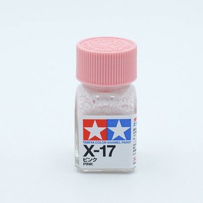 타미야 X17 핑크 유광 10ml 에나멜도료 TAMIYA, 1개