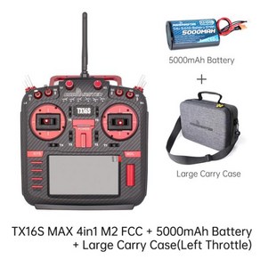 품질보증 라디오마스터 FPV 드론 비행기 레이싱 드론용 TX16S Mak II MAX 라디오 컨트롤러 V4.0 짐벌 M1, 1개