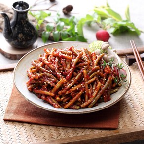 [반찬단지] 마늘쫑무침 4kg 양념무침 대용량 업소용 밑반찬, 1개