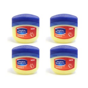 Vaseline BlueSeal Petoleum Jelly Vitamin E 바세린 블루실 페트로리움 젤리 비타민 E 3.4oz 4 팩, 4개, 96g