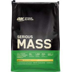 옵티멈 시리어스 매스 Seious Mass 12lb Banana, 5.44kg, 1개