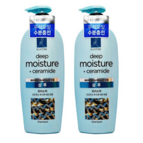 엘라스틴 피토 케라틴 모이스처 샴푸, 2개, 600ml