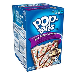 Kellogg's Pop Tats Hot Fudge Sundae 8 Count 켈로그 팝 타르트 핫 퍼지 선데 8개입, 1개, 544.31g