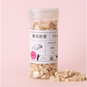 촉촉트릿 닭가슴살 고양이 동결건조 간식 50g, 1개