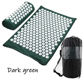 마사지 쿠션 요가 매트 지압 통증 완화 허리 바디 스파이크 침술 및 베개 세트, [06] dak geen