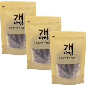 개아범 영양손실0% 저온건조 강아지 대용량 수제간식 8종, 3개, 70g, 오리안심