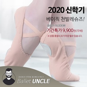 발레아저씨 베이직 천발레슈즈 특가! 무배+고급케이스, 255, 살색